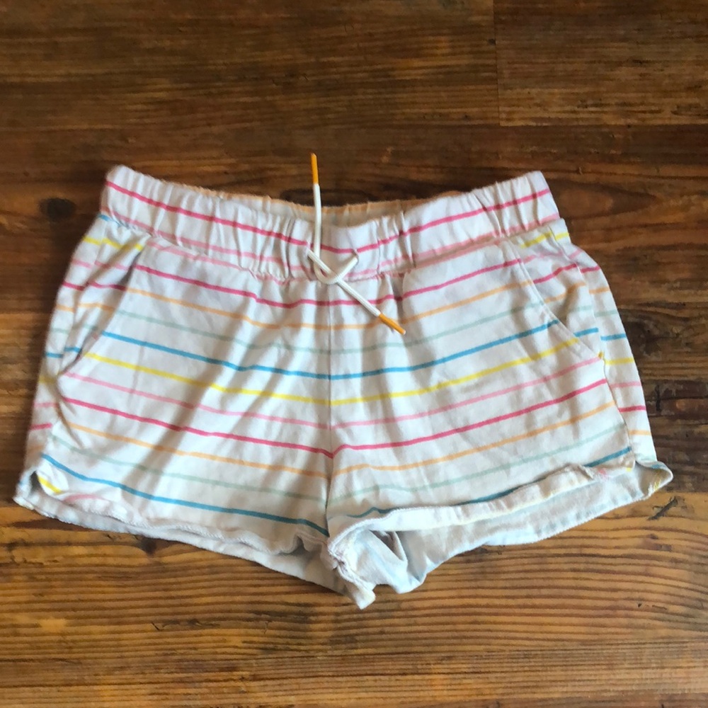 Old Navy l Cream & Multi Color Stripe Shorts